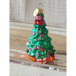 Radko tree presents ornament celebrations Xmas green